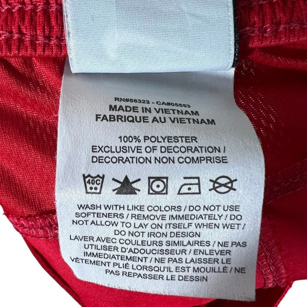Nike Dri-FIT Slim Fit Solid Running Shorts Red Sporty Dolphin‎ Hem Size S
